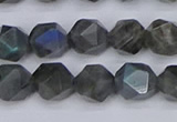 CLB987 15.5 inches 8mm faceted nuggets labradorite beads wholesale