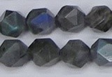 CLB989 15.5 inches 12mm faceted nuggets labradorite beads wholesale