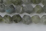 CLB993 15.5 inches 8mm faceted nuggets labradorite gemstone beads