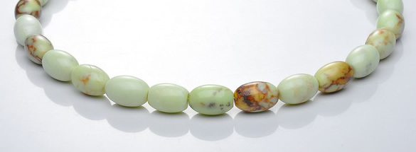 CLE02 16 inch 10*14mm rice lemon turquoise stone beads Wholesale