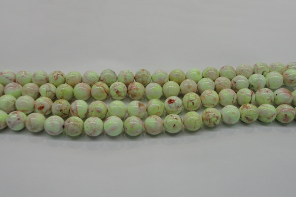 CLE201 15.5 inches 6mm round lemon turquoise beads wholesale