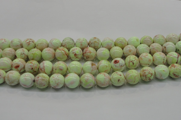 CLE203 15.5 inches 10mm round lemon turquoise beads wholesale