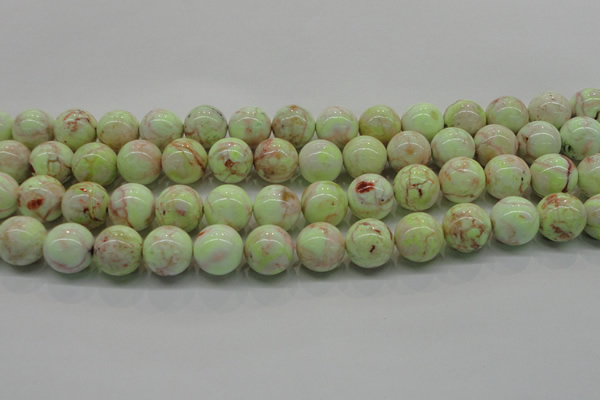 CLE204 15.5 inches 12mm round lemon turquoise beads wholesale