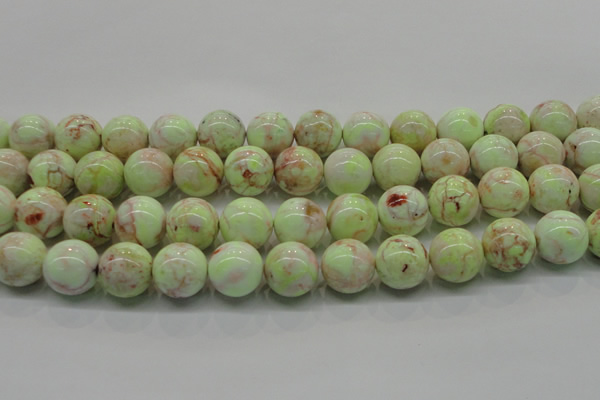 CLE205 15.5 inches 14mm round lemon turquoise beads wholesale