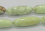 CLE36 15.5 inches 10*30mm rice lemon turquoise beads wholesale