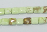 CLE38 15.5 inches 8*8mm square lemon turquoise beads wholesale