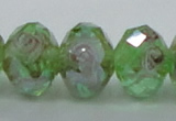 CLG16 13.5 inches 9*12mm faceted rondelle handmade lampwork beads