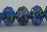 CLG17 13.5 inches 9*12mm faceted rondelle handmade lampwork beads