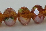 CLG21 13.5 inches 9*12mm faceted rondelle handmade lampwork beads