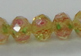 CLG26 15 inches 8*10mm faceted rondelle handmade lampwork beads