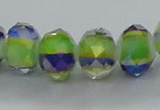 CLG38 14 inches 8*10mm faceted rondelle handmade lampwork beads