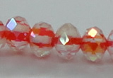 CLG40 14 inches 8*10mm faceted rondelle handmade lampwork beads