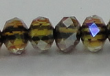 CLG43 14 inches 8*10mm faceted rondelle handmade lampwork beads