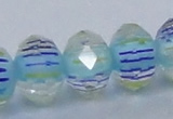 CLG44 13 inches 9*12mm faceted rondelle handmade lampwork beads