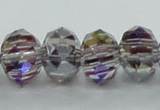 CLG49 13 inches 9*12mm faceted rondelle handmade lampwork beads