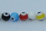 CLG504 16 inches 6mm round lampwork glass beads wholesale