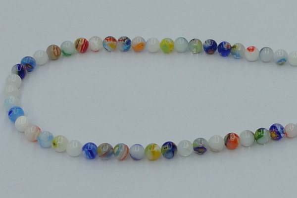 CLG508 16 inches 6mm round lampwork glass beads wholesale