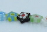 CLG513 16 inches 10*10mm star lampwork glass beads wholesale