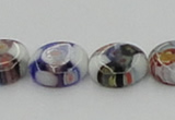 CLG515 16 inches 10mm flat round lampwork glass beads wholesale