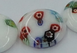 CLG519 16 inches 20mm flat round lampwork glass beads wholesale