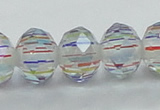 CLG52 13 inches 9*12mm faceted rondelle handmade lampwork beads