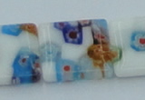 CLG523 16 inches 14*14mm square lampwork glass beads wholesale