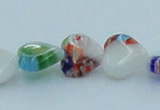 CLG524 16 inches 10*10mm heart lampwork glass beads wholesale