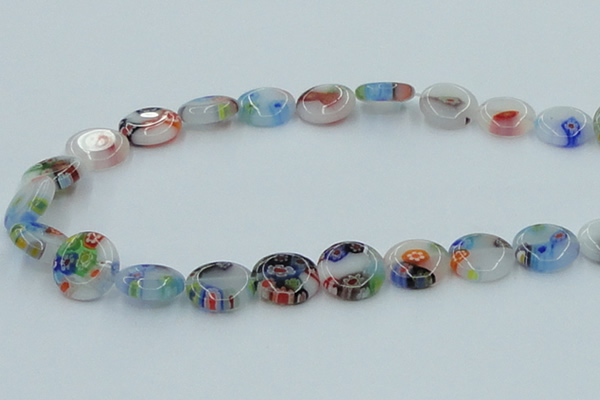 CLG527 16 inches 12mm flat round lampwork glass beads wholesale