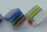 CLG530 16 inches 10*10mm cube lampwork glass beads wholesale