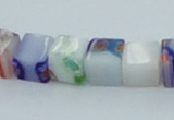 CLG531 16 inches 6*6mm cube lampwork glass beads wholesale