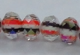 CLG55 13 inches 9*12mm faceted rondelle handmade lampwork beads