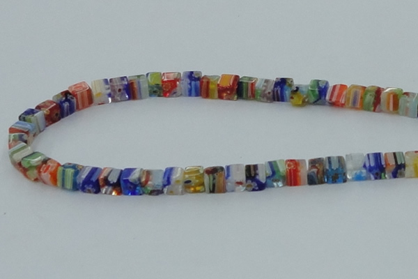 CLG562 16 inches 6*6mm cube lampwork glass beads wholesale