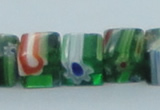 CLG563 16 inches 8*8mm cube lampwork glass beads wholesale