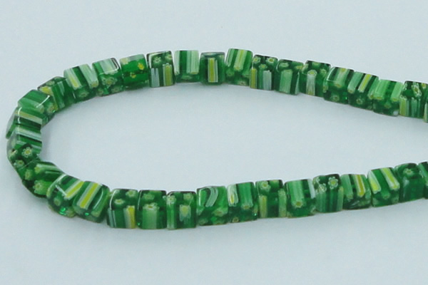 CLG565 16 inches 8*8mm cube lampwork glass beads wholesale