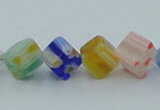 CLG568 16 inches 6*6mm cube lampwork glass beads wholesale