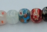 CLG571 16 inches 8*10mm rondelle lampwork glass beads wholesale