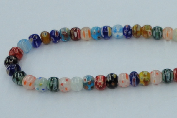 CLG571 16 inches 8*10mm rondelle lampwork glass beads wholesale