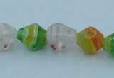 CLG577 16 inches 8*10mm rice lampwork glass beads wholesale