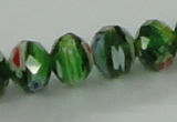 CLG58 15 inches 8*10mm faceted rondelle handmade lampwork beads