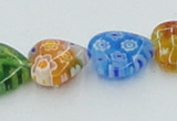 CLG580 16 inches 12*12mm heart lampwork glass beads wholesale