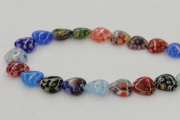 CLG581 16 inches 16*16mm heart lampwork glass beads wholesale