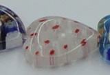 CLG584 16 inches 22*22mm heart lampwork glass beads wholesale