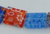 CLG585 16 inches 10*12mm rectangle lampwork glass beads wholesale