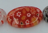 CLG591 16 inches 18*25mm oval lampwork glass beads wholesale