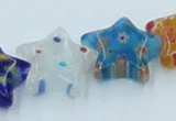 CLG592 16 inches 14*14mm star lampwork glass beads wholesale