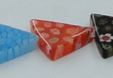 CLG594 16 inches 20*20mm triangle lampwork glass beads wholesale