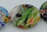 CLG597 16 inches 25mm flat round lampwork glass beads wholesale