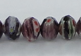 CLG60 15 inches 8*10mm faceted rondelle handmade lampwork beads