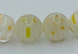 CLG606 16 inches 12mm round lampwork glass beads wholesale