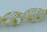 CLG614 3PCS 16 inches 10*16mm rice lampwork glass beads wholesale